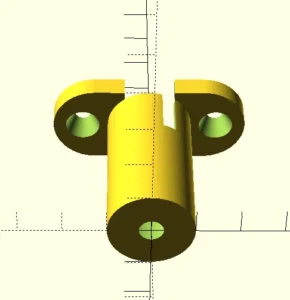 3D-Modell für die Sensor-Halterung